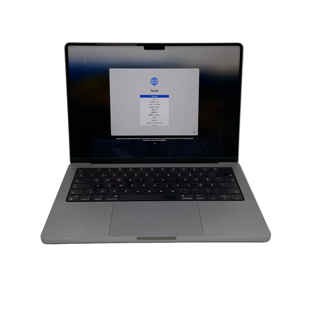 Begagnad MacBook Pro 14" 2021 - M1 Pro - 16GB - 512GB - Rymdgrå