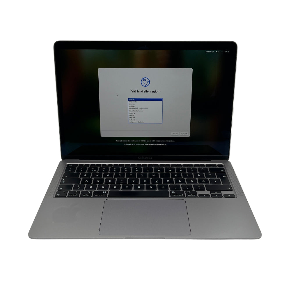 Begagnad MacBook Air 13" 2020 - M1 - 8GB - 256GB - Rymdgrå