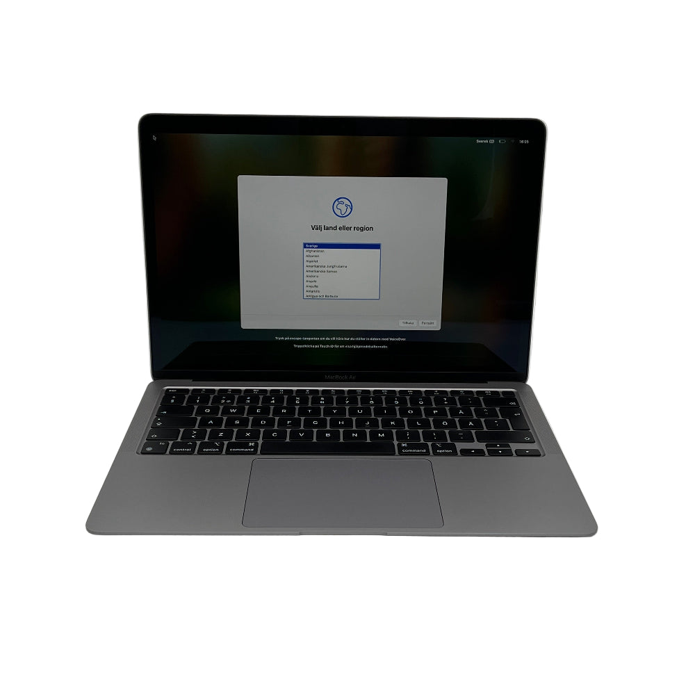 Begagnad MacBook Air 13" 2020 - M1 - 8GB - 256GB - Rymdgrå
