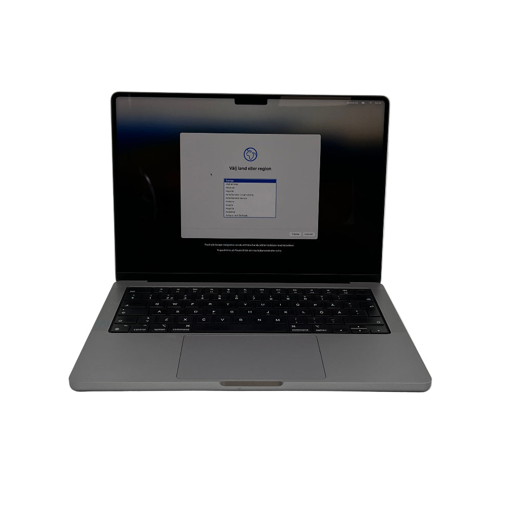 Begagnad MacBook Pro 14" 2021 - M1 Pro - 16GB - 512GB - Rymdgrå