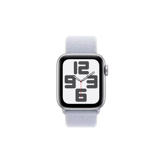 Apple Watch SE - GPS - 40mm - Silver Aluminiumboett - Dimblå Sportloop M/L