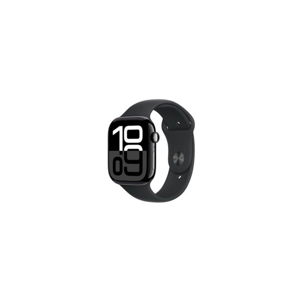 Apple Watch Series 10 - GPS + Cellular - 46mm - Svart Aluminiumboett - Svart Sportband M/L
