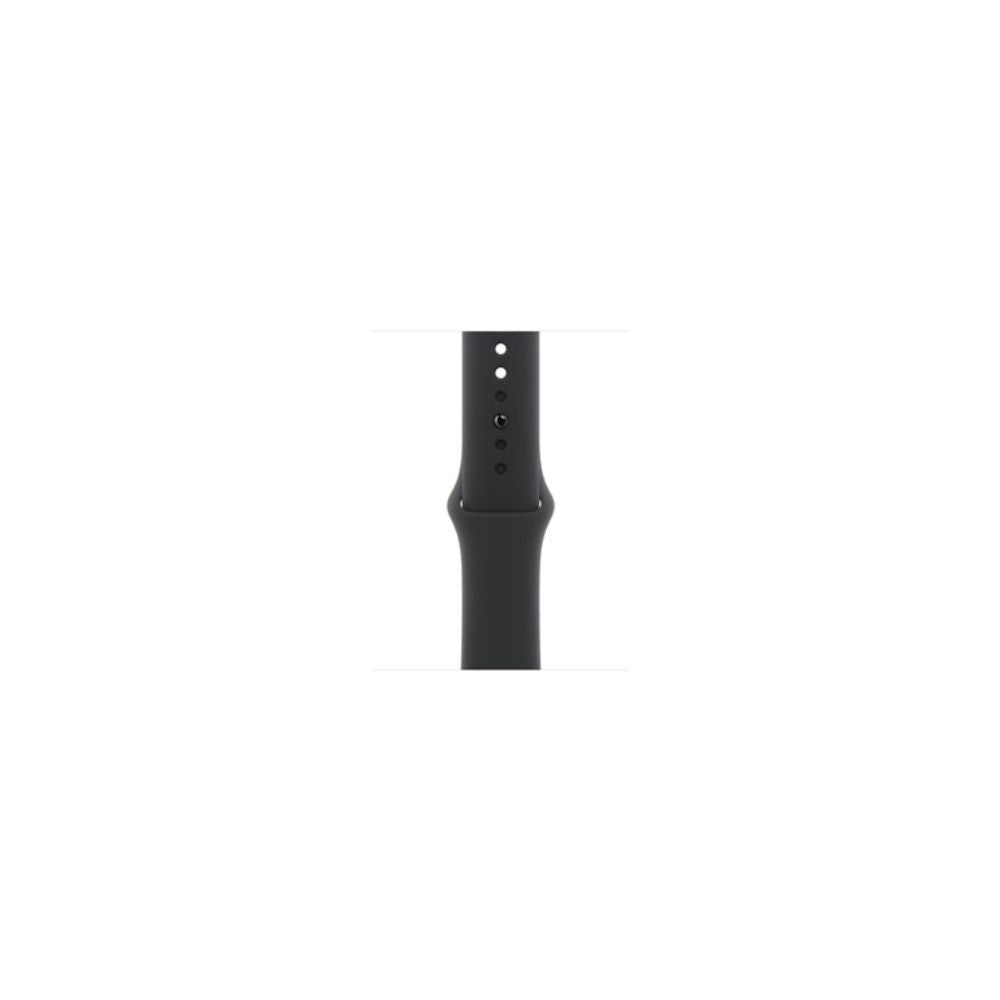 Apple Watch Series 10 - GPS + Cellular - 42mm - Skiffer Titanboett - Svart Sportband S/M