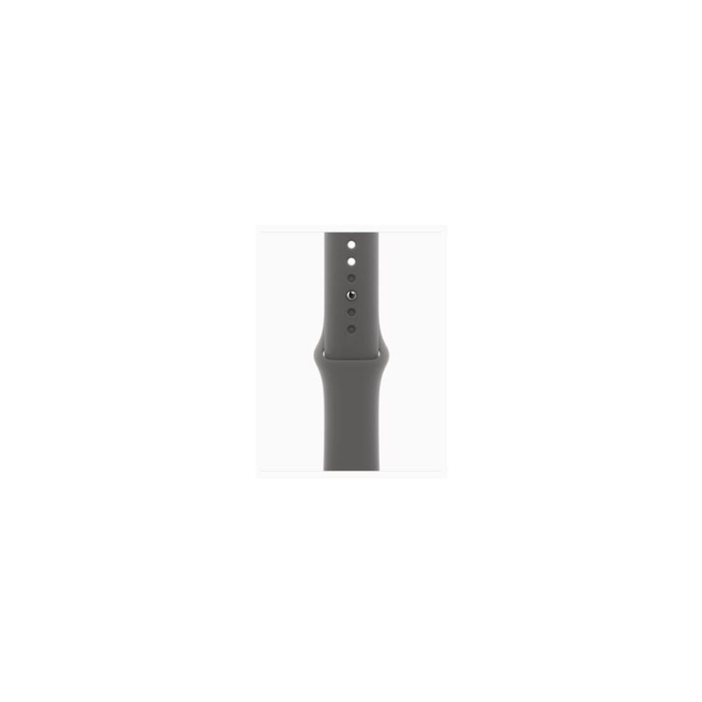 Apple Watch Series 10 - GPS + Cellular - 42mm - Naturlig Titanboett - Granitgrå Sportband M/L
