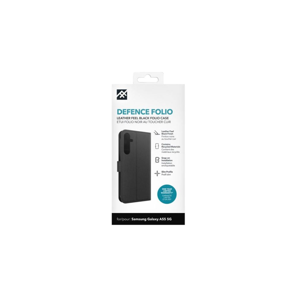 Zagg Cases Defence Folio för Samsung Galaxy A55 Svart