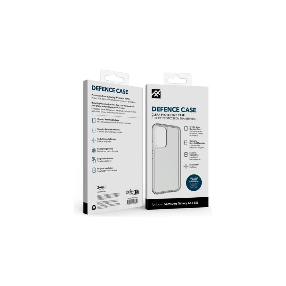 Zagg Defence Skal för Samsung Galaxy A54 Transparent