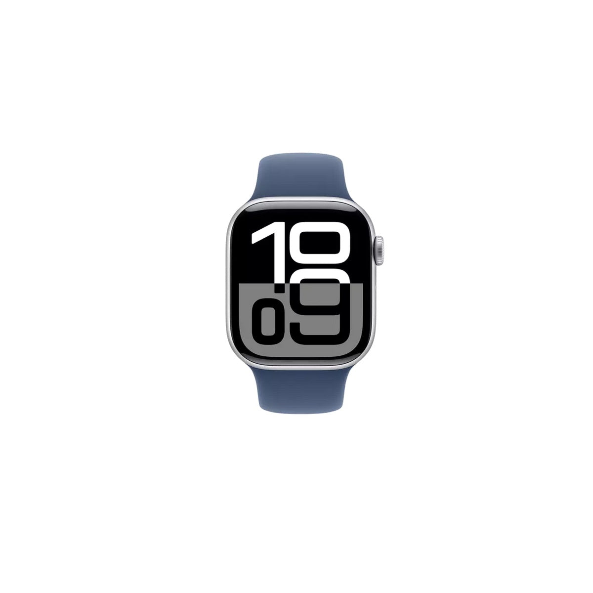 Apple Watch Series 10 - GPS + Cellular - 46mm - Silver Aluminiumboett - Denim Sportband M/L