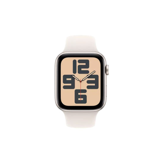 Apple Watch SE - GPS + Cellular - 44mm - Stjärnglans Aluminiumboett - Stjärnglans Sportband S/M