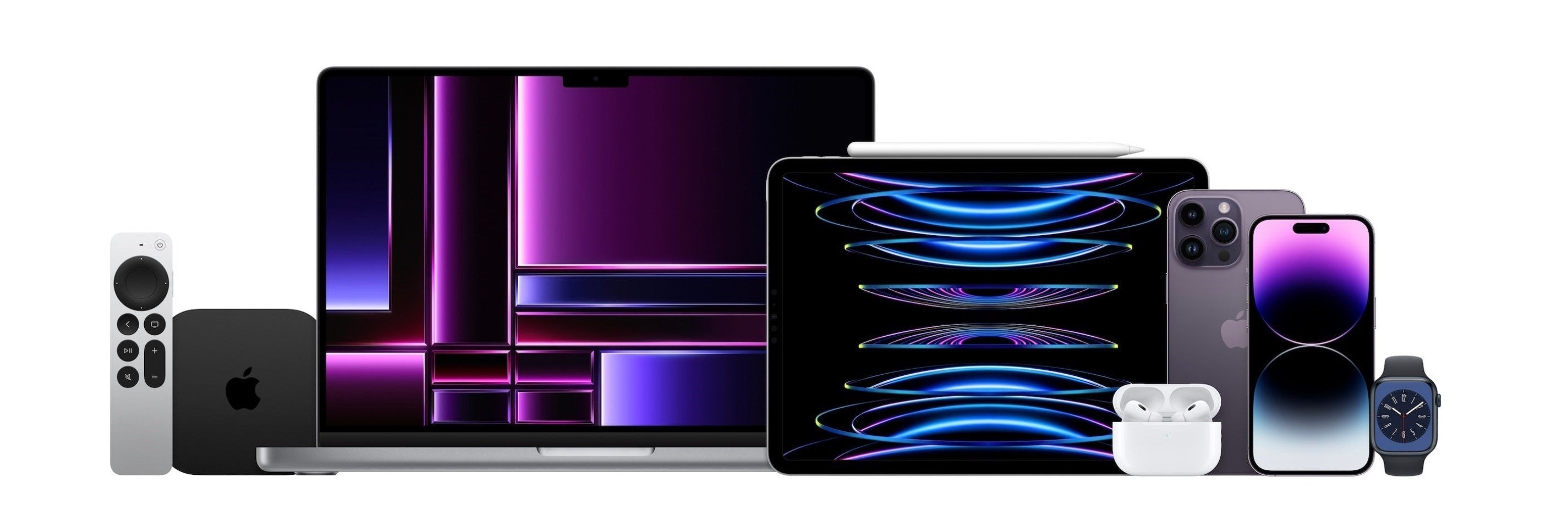 bild på Apples senaste generation av produkter