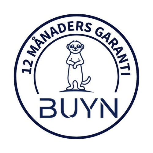 Buynlogga med 12 månaders garanti