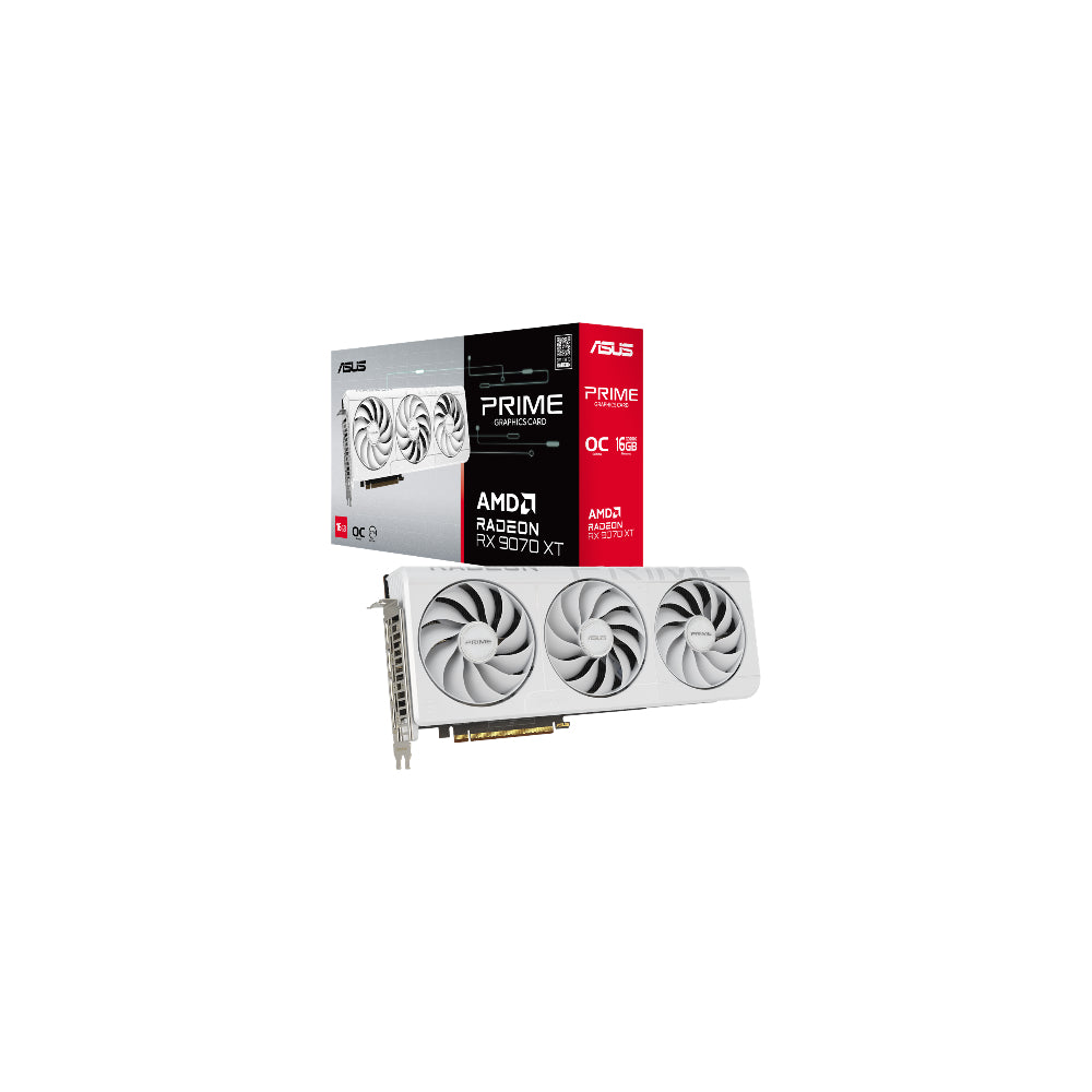 ASUS Radeon RX 9070 XT Prime OC White 16GB
