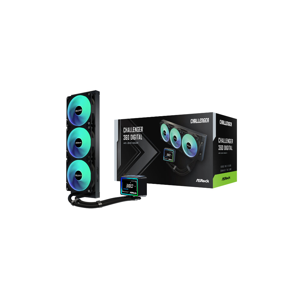 ASRock Challenger 360 Digital ARGB 360mm Svart