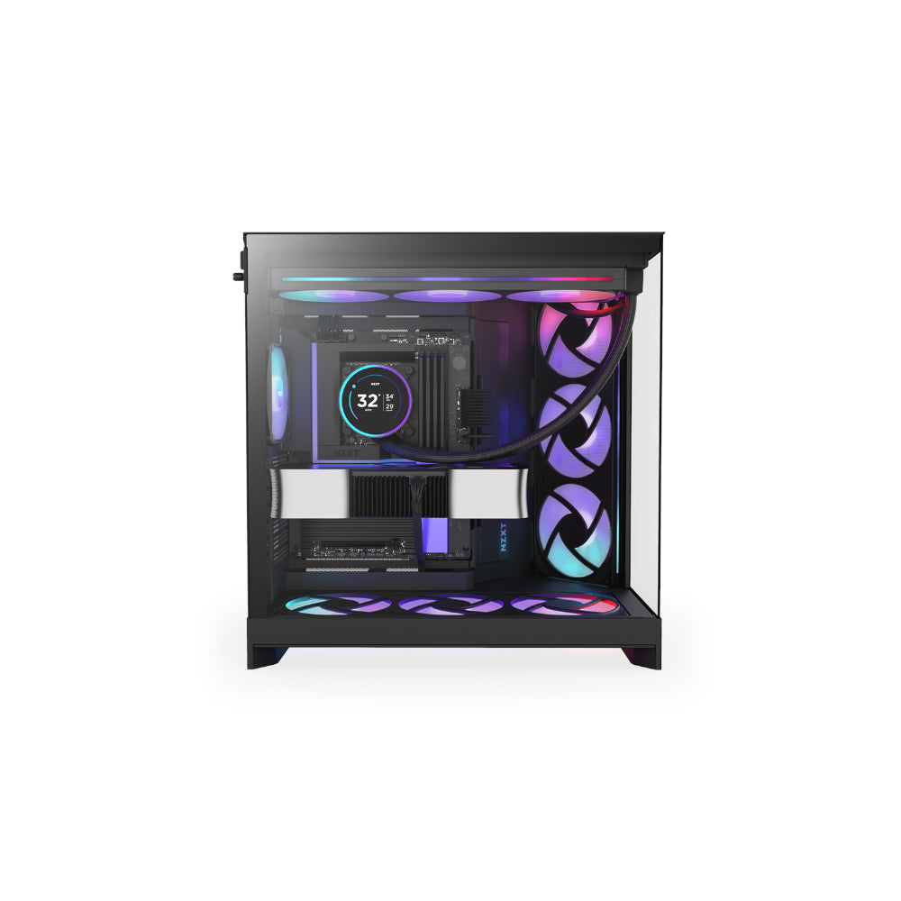 NZXT H9 Flow RGB+ 2025 Svart