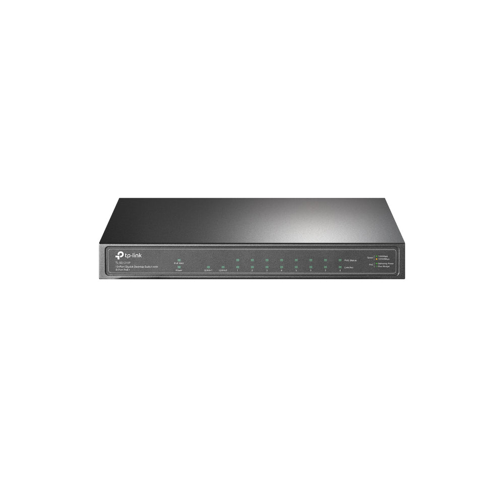 TP-Link TL-SG1210P 10-Port Gigabit Desktop Switch med 8-Port PoE+