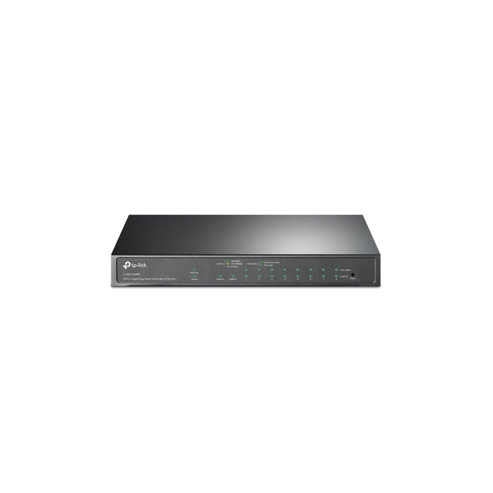 TP-Link TL-SG1210MPE 10-Port Gigabit Easy Smart Switch med 8-Port PoE+
