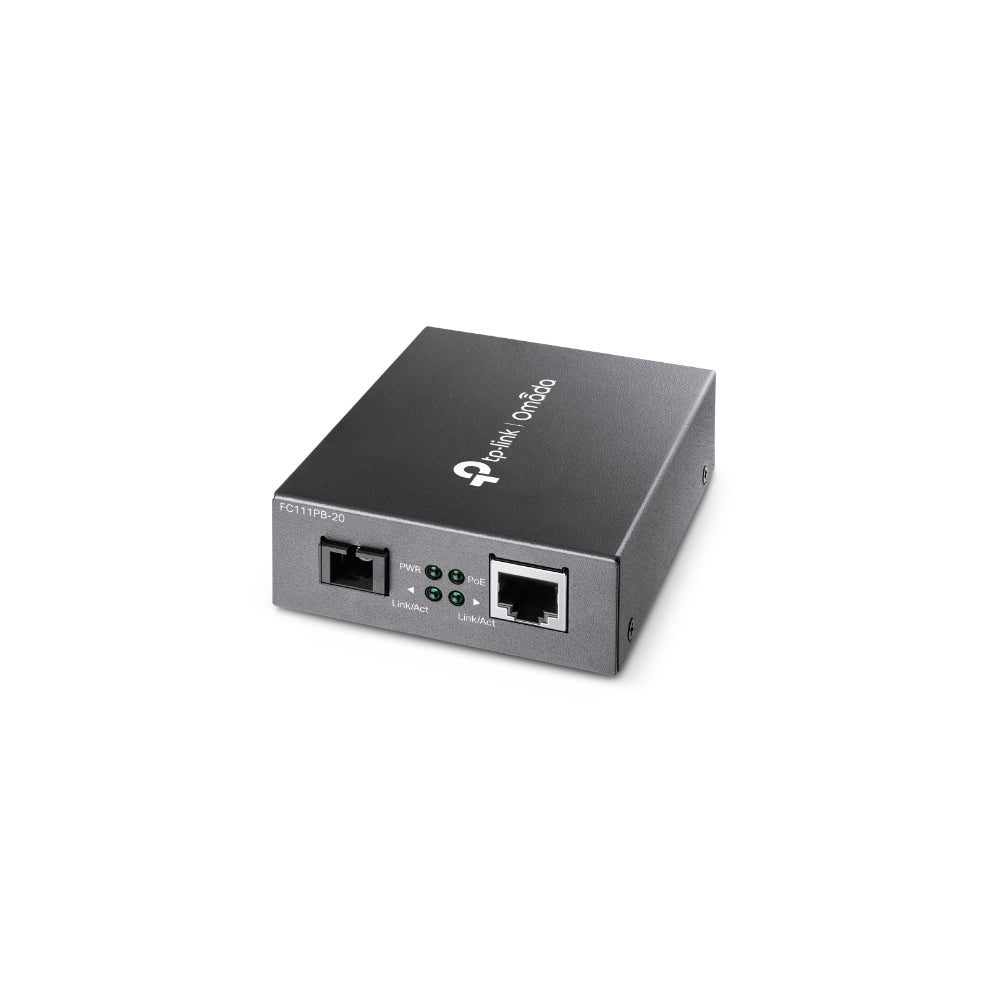 TP-Link FC111PB-20 10/100Mbps WDM Media Converter med 1-Port PoE