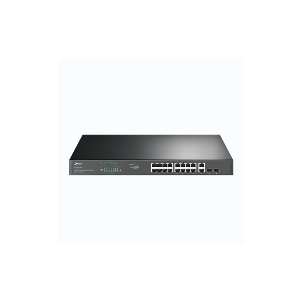 TP-Link TL-SG1218MP 18-Port Gigabit Rackmonterad Switch med 16 PoE+