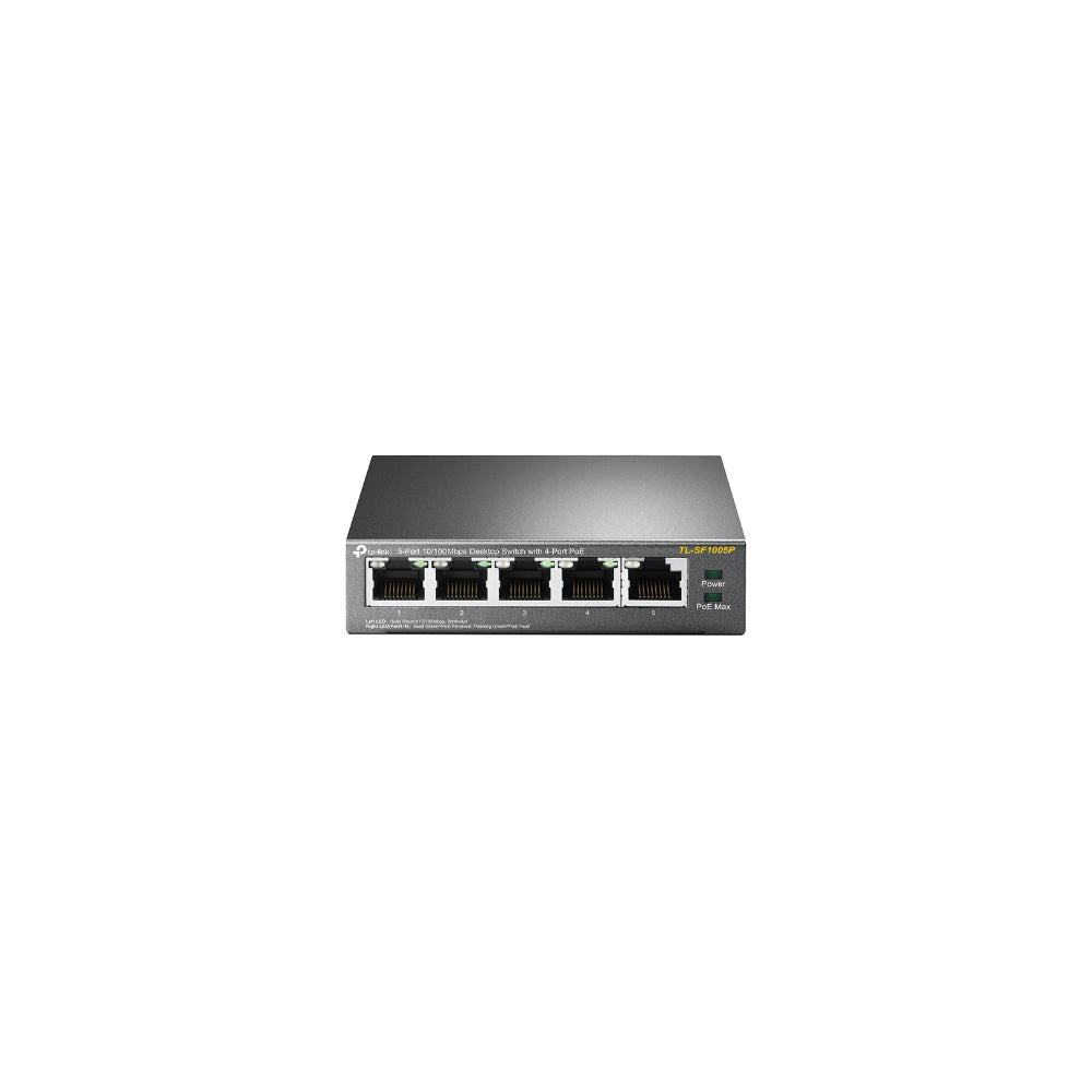 TP-Link TL-SF1005P 5-Port 10/100 Mbps Desktop Switch med 4-Port PoE