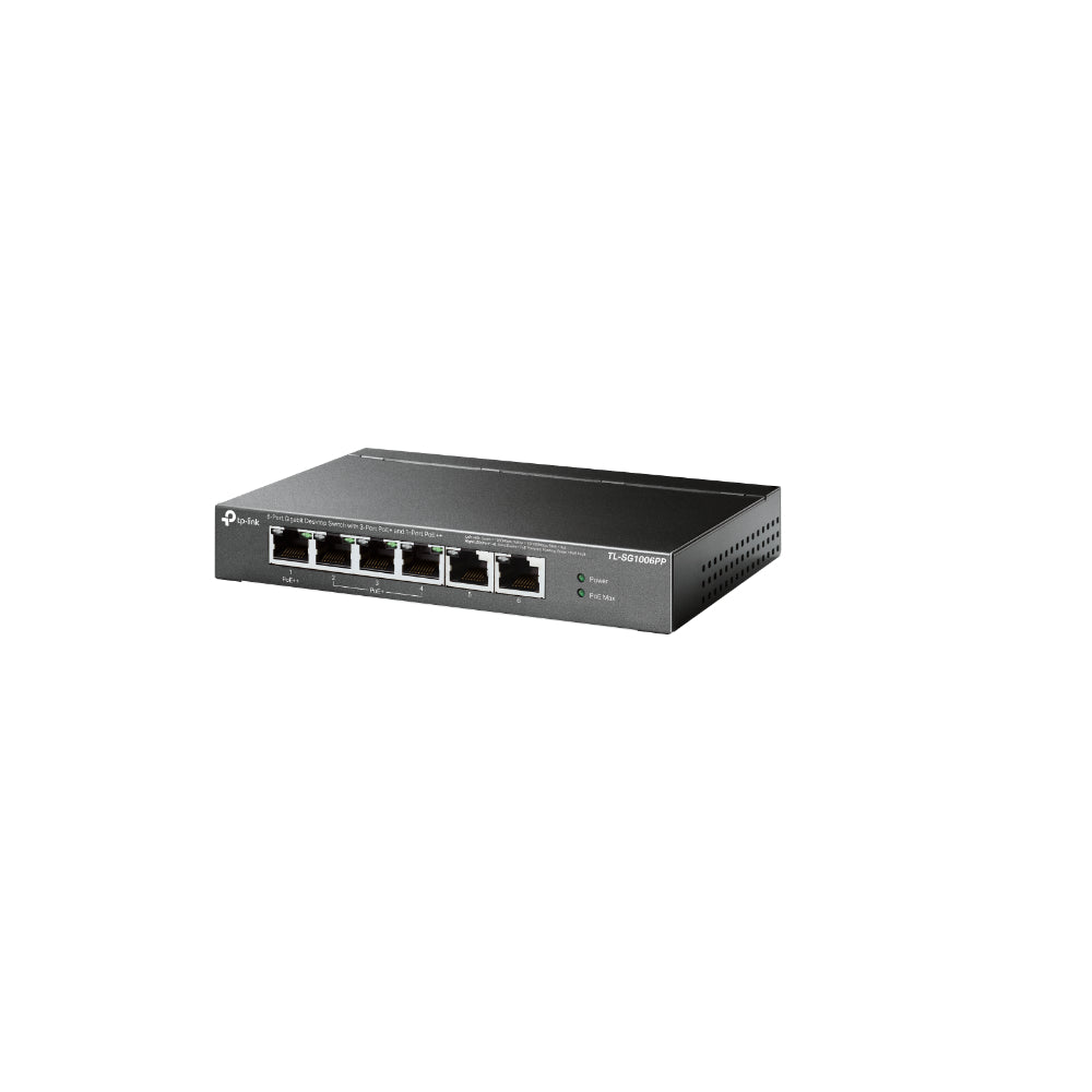 TP-Link 6-Port Gigabit Desktop Switch med 3-Port PoE+ och 1-Port PoE++