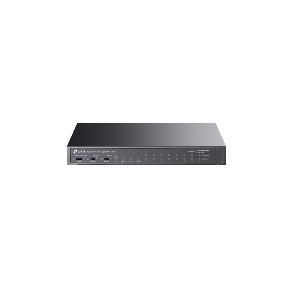 TP-Link TL-SL1311P 8-Port 10/100Mbps + 3-Port Gigabit Desktop Switch med 8-Port PoE+