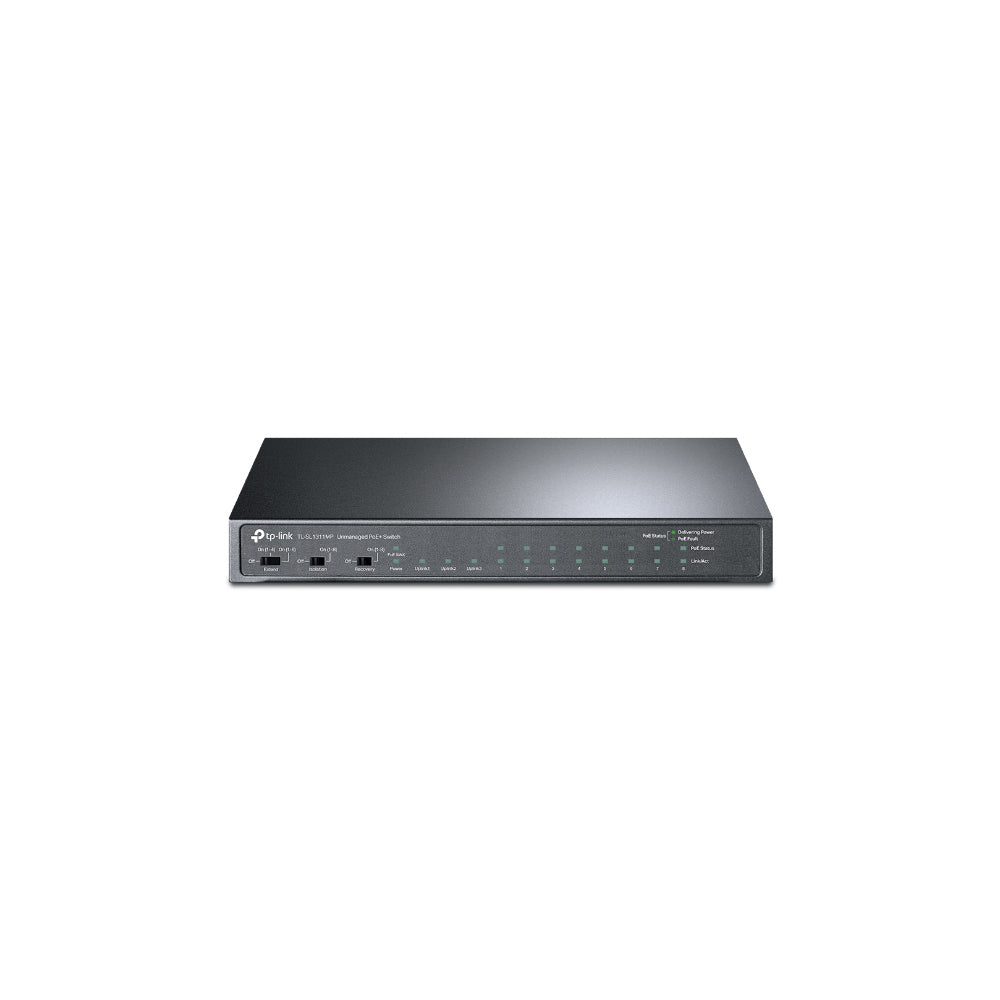 TP-Link TL-SL1311MP8-Port 10/100Mbps + 3-Port Gigabit Desktop Switch med 8-Port PoE+