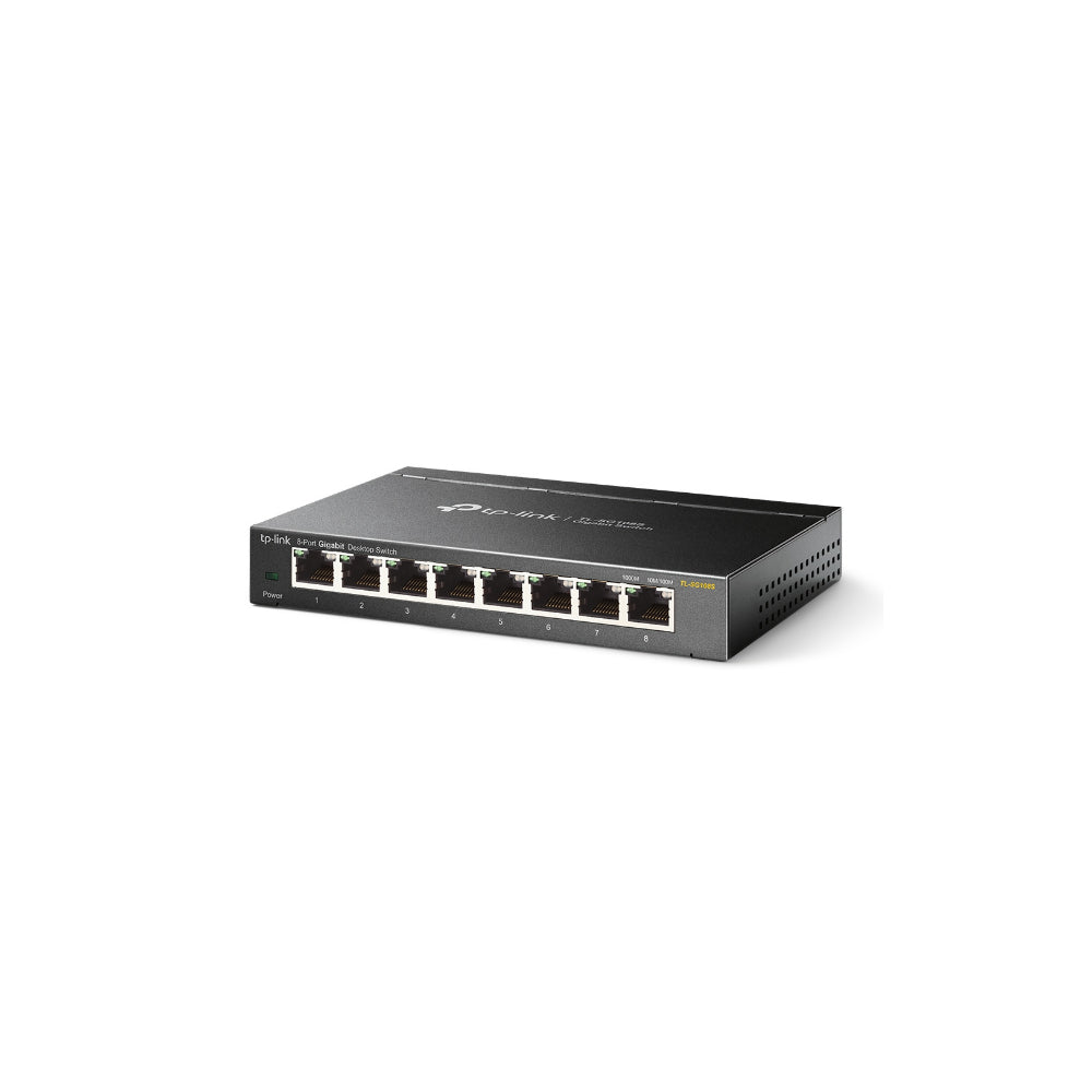 TP-Link TL-SG108S 8-Port 10/100/1000Mbps Desktop Nätverks Switch