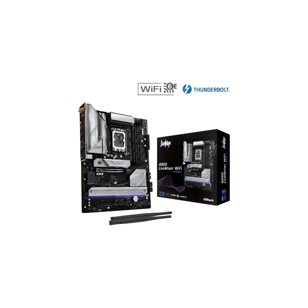 ASRock B860M LiveMixer Wi-Fi mATX LGA1851