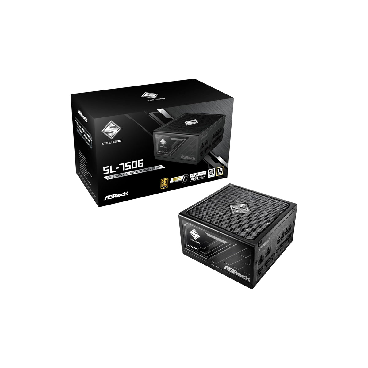 ASRock Steel Legend SL-1200P 1200W ATX 3.1 80 Plus Platinum