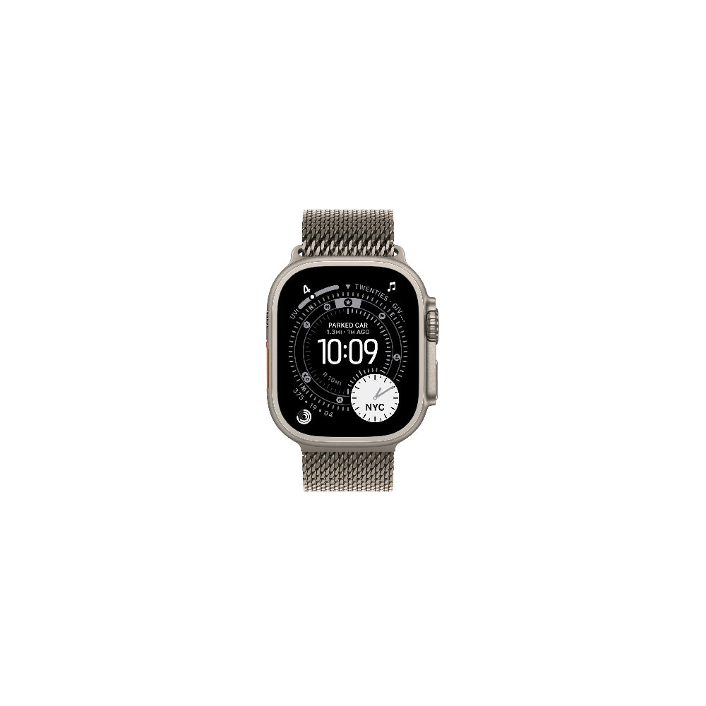 Apple Watch Ultra 3 GPS + Cellular 49mm Naturlig Titan Naturlig Titan Milanesisk Loop M
