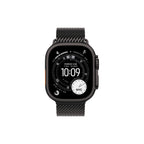 Apple Watch Ultra 3 49mm Svart Titan - Milanesisk Loop Large