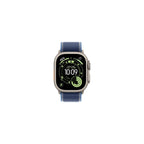 Apple Watch Ultra 3 49mm Naturlig Titan - Blå Terrängloop S/M