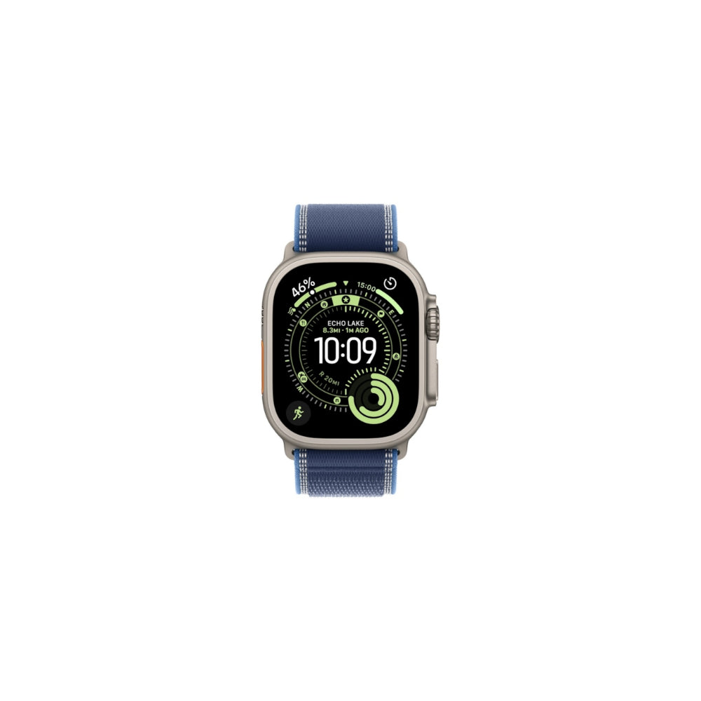 Apple Watch Ultra 3 49mm Naturlig Titan - Blå Terrängloop S/M