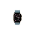 Apple Watch Ultra 3 49mm Naturlig Titan - Ljusblå Bergsloop S