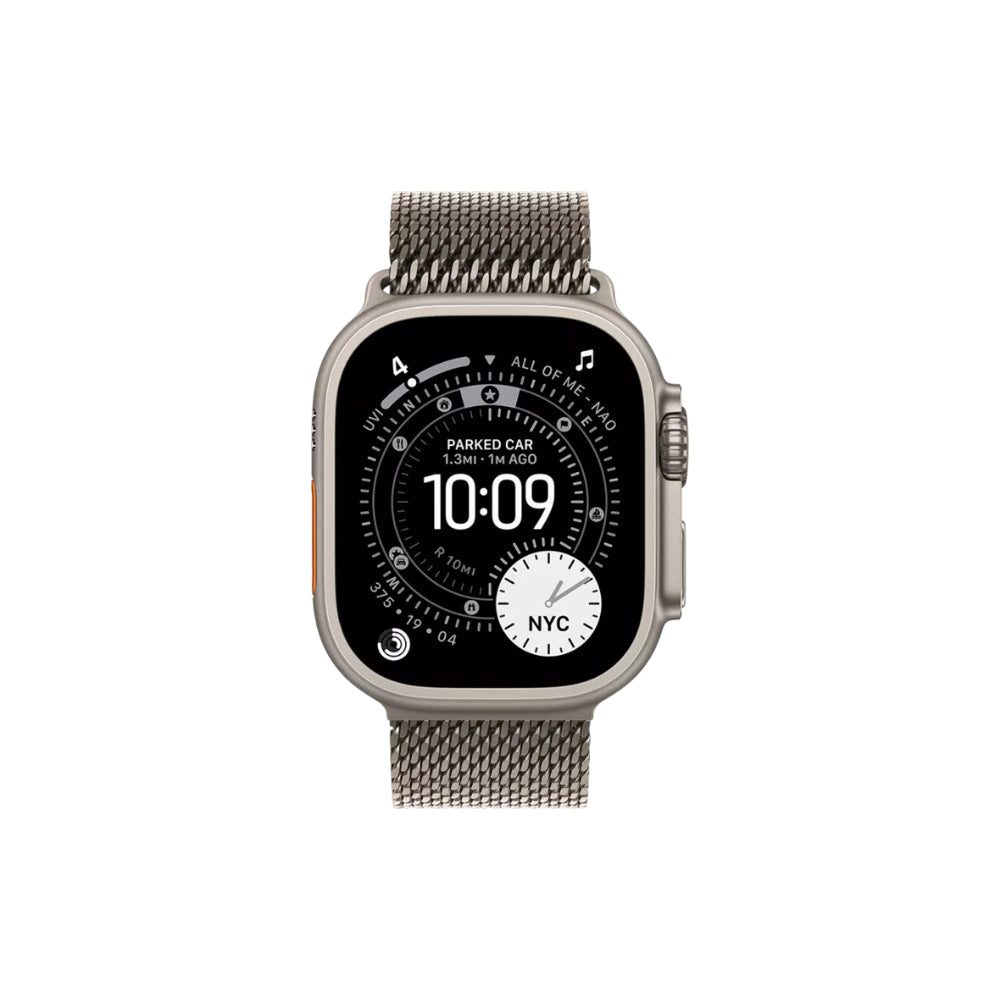 Apple Watch Ultra 3 49mm Naturlig Titan - Milanesisk Loop Large
