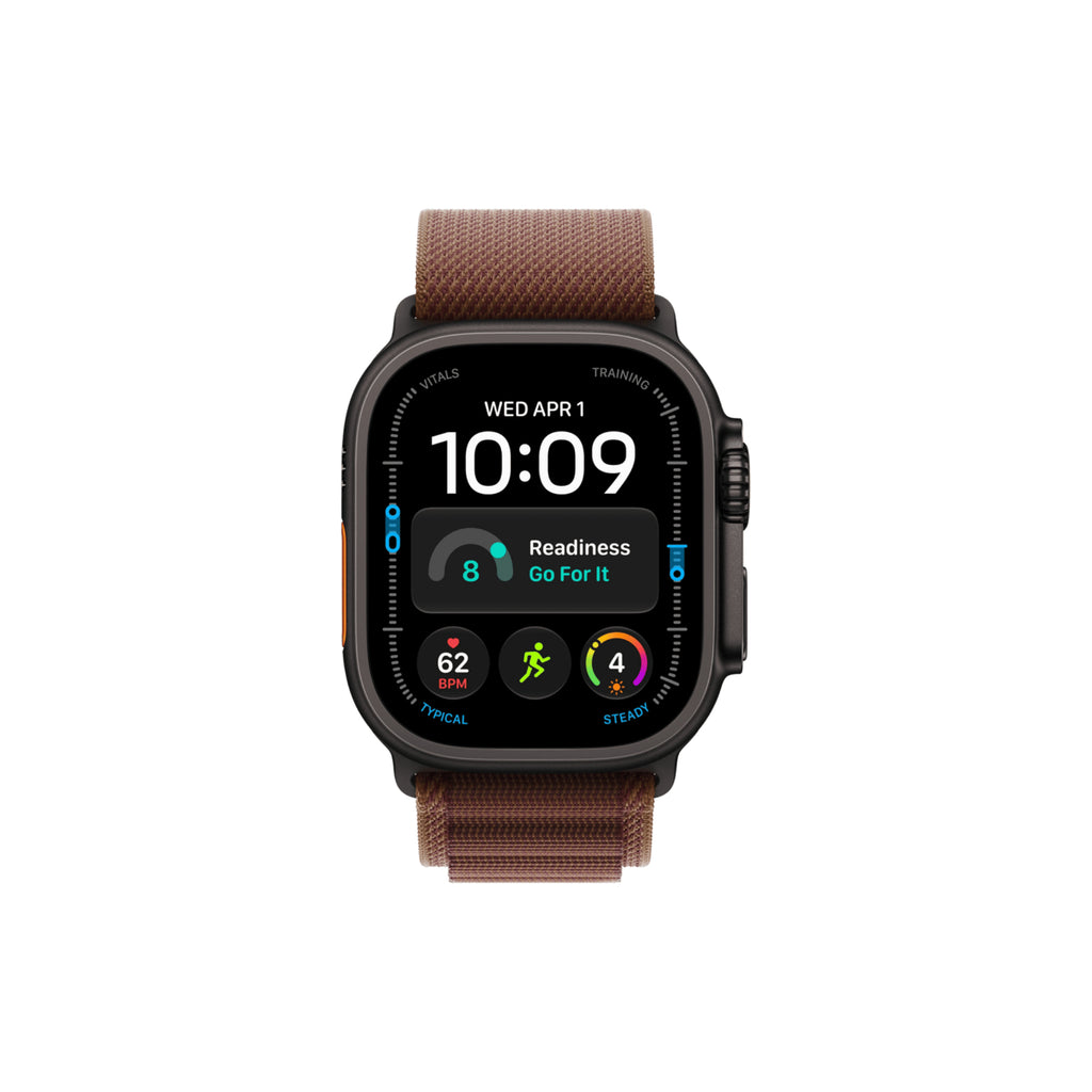 Apple Watch Ultra 4 49mm Svart Titan Bergsloop Bourgogne