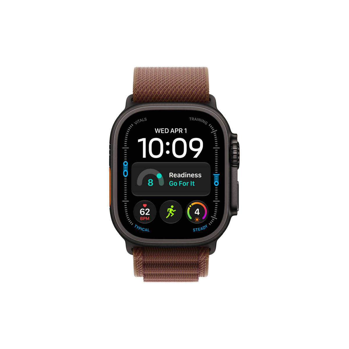 Apple Watch Ultra 4 49mm Svart Titan Bergsloop Bourgogne