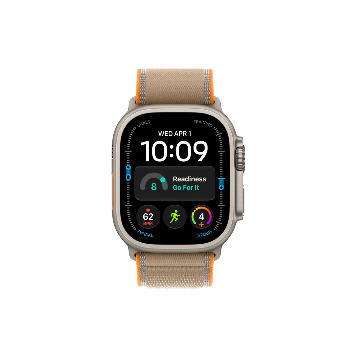 Apple Watch Ultra 4 49mm Naturlig Titan Terrängloop Sand