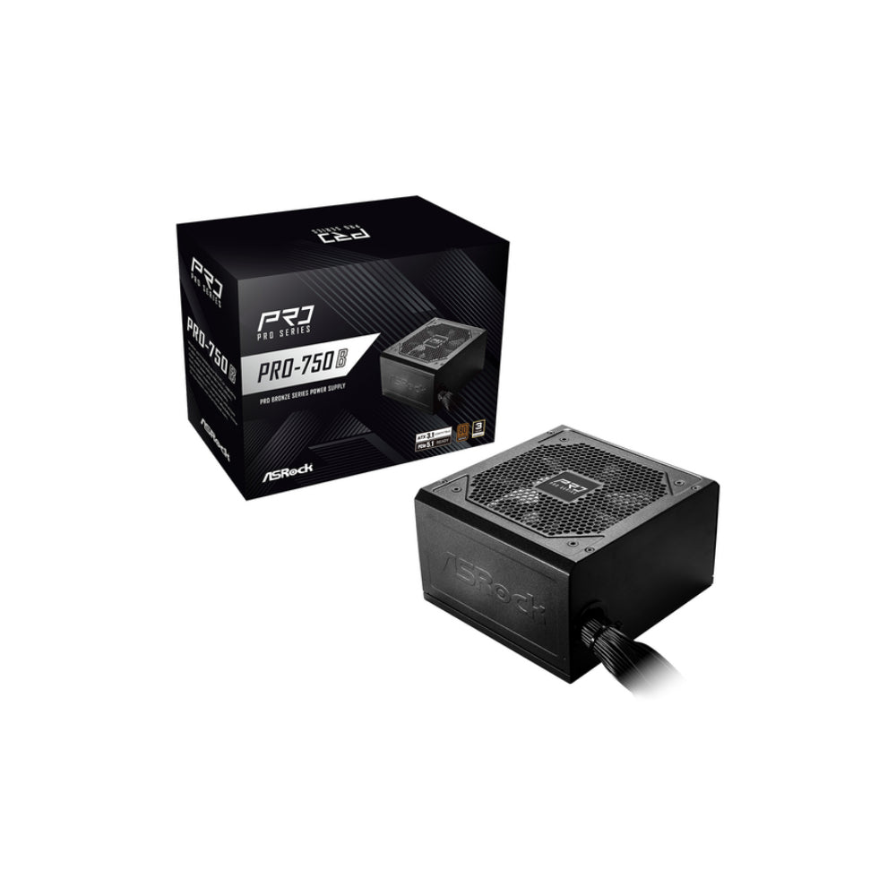 ASRock PRO-750B 750W 80 Plus Bronze Svart
