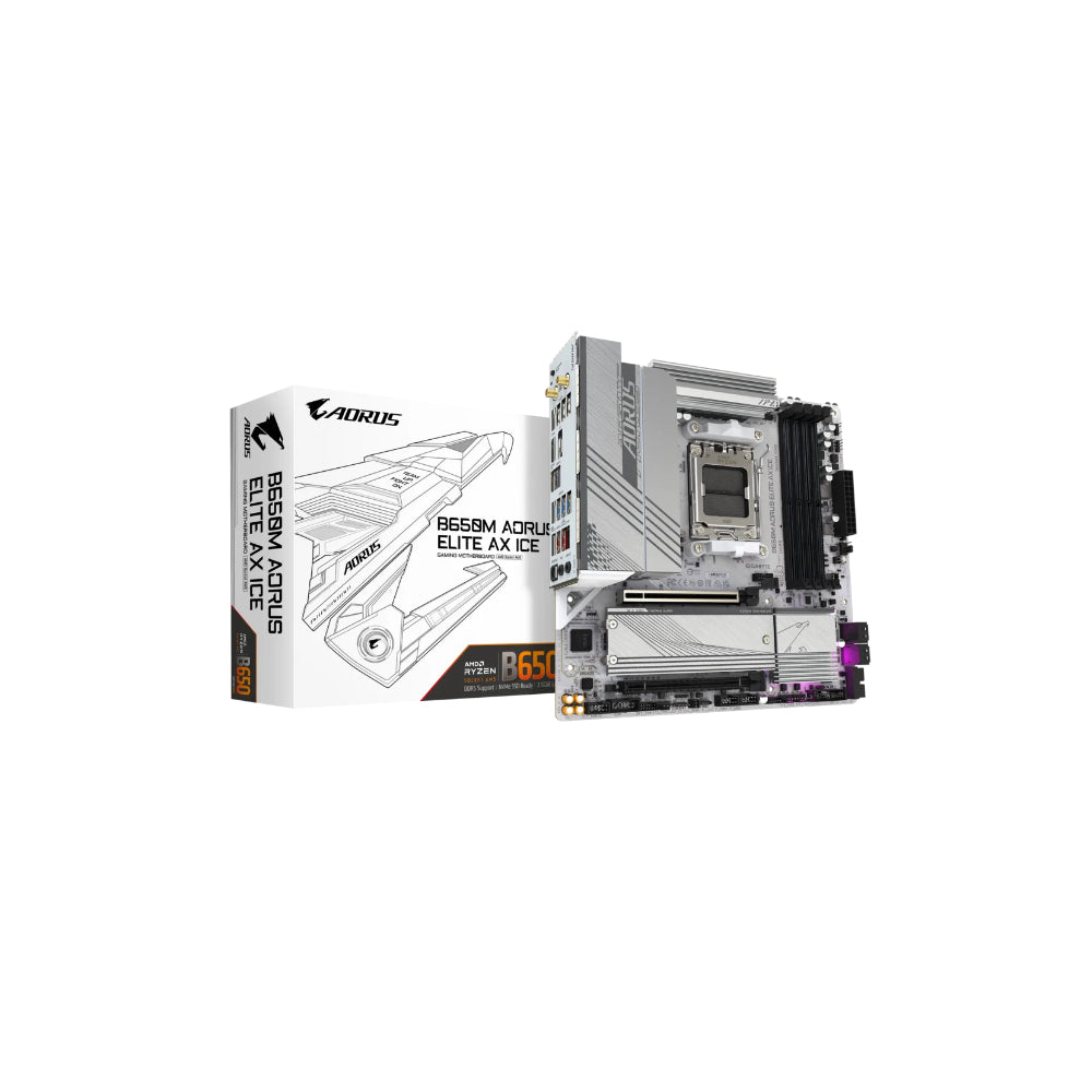 Gigabyte B650M AORUS ELITE AX ICE mATX AM5