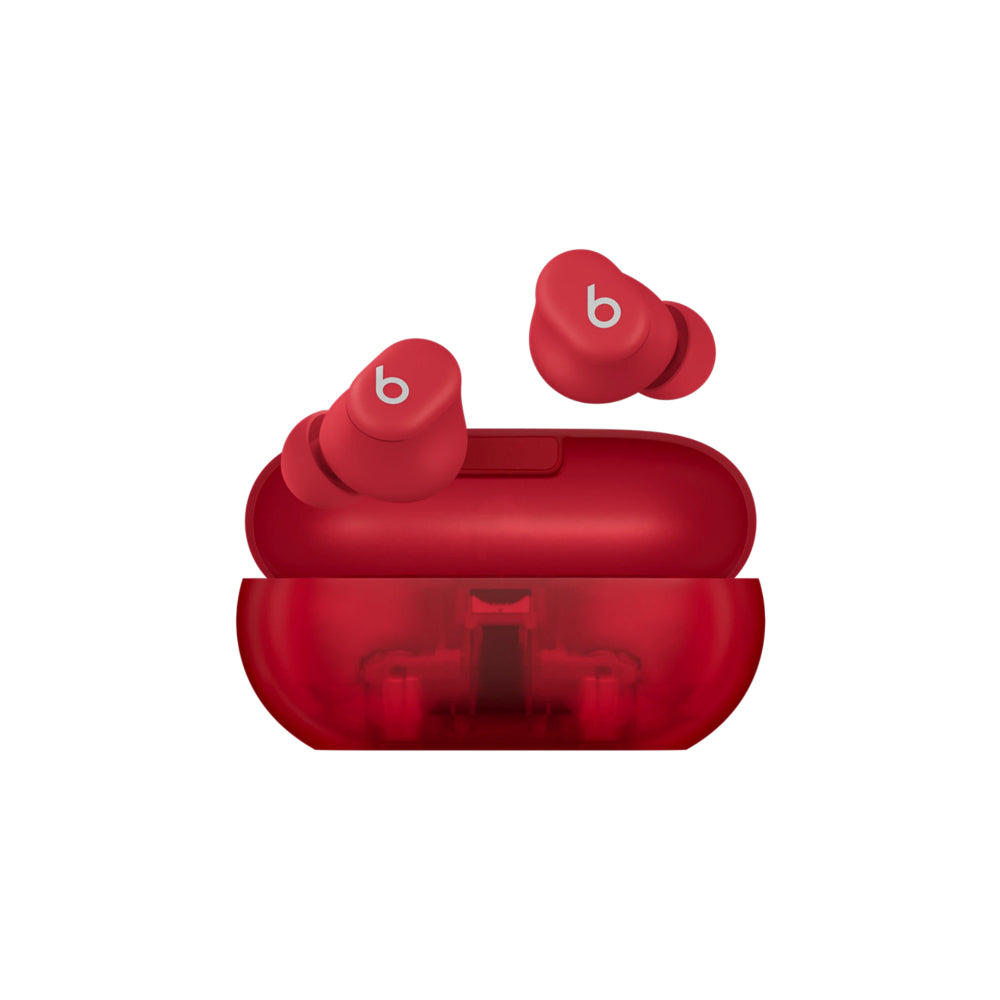 Beats Solo Buds - Transparent Röd