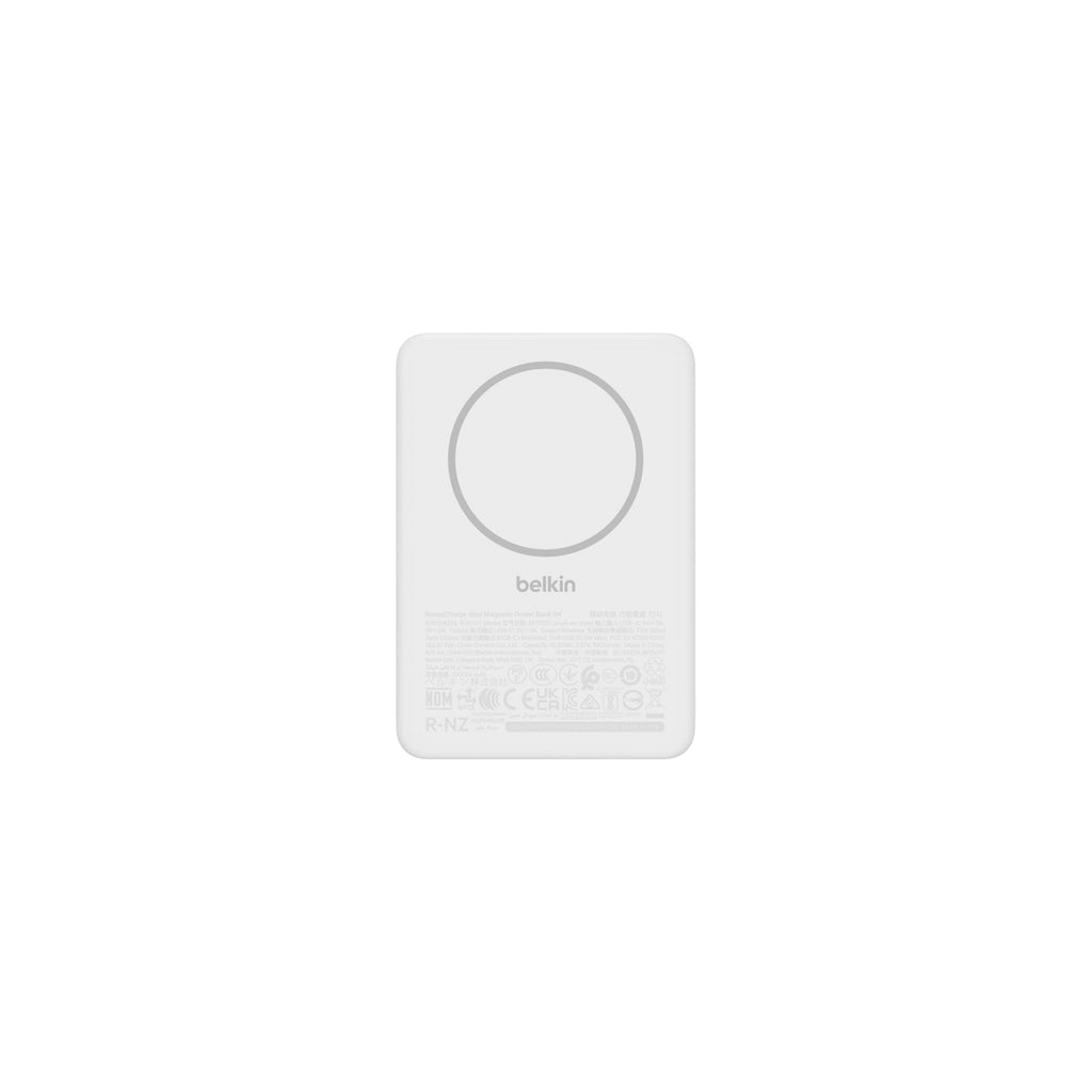 Belkin BoostCharge BPD010 5000mAh Magnetisk Powerbank Vit