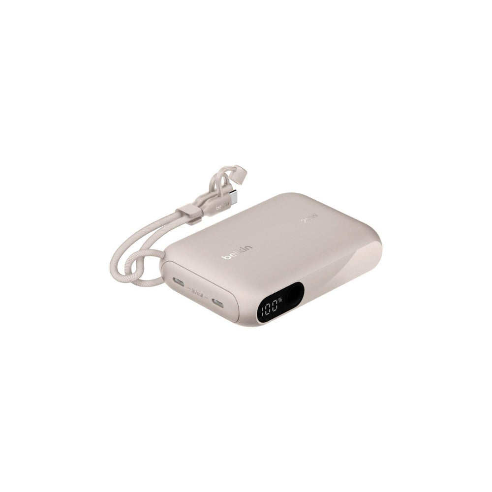 Belkin 20W Powerbank med Display - 10000mAh - Sandfärgad