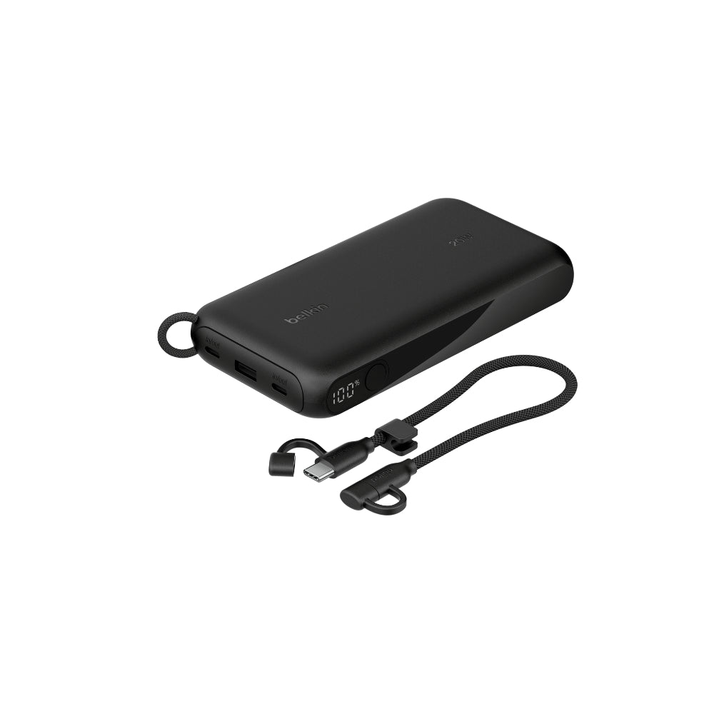 Belkin 20W Powerbank med Display - 20000mAh - Svart