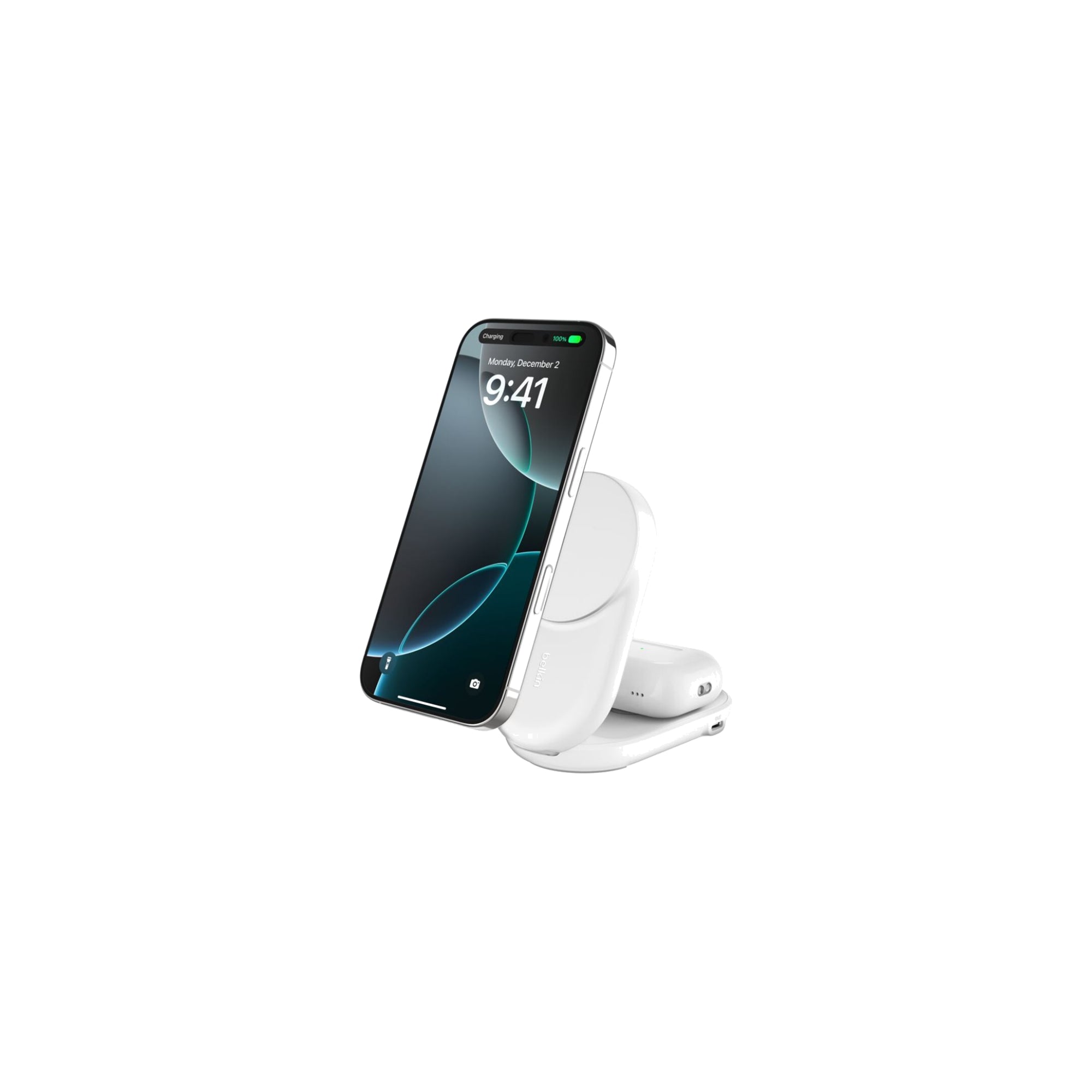 Belkin UltraCharge 2-i-1 Qi2 Trådlöst Laddningsställ 25W