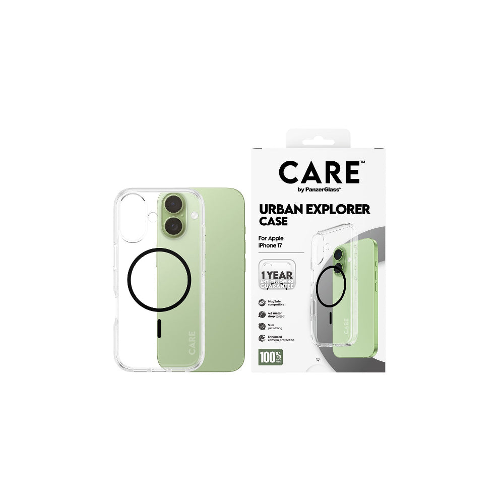 PanzerGlass CARE Urban Explorer MagSafe - iPhone 17 Transparent