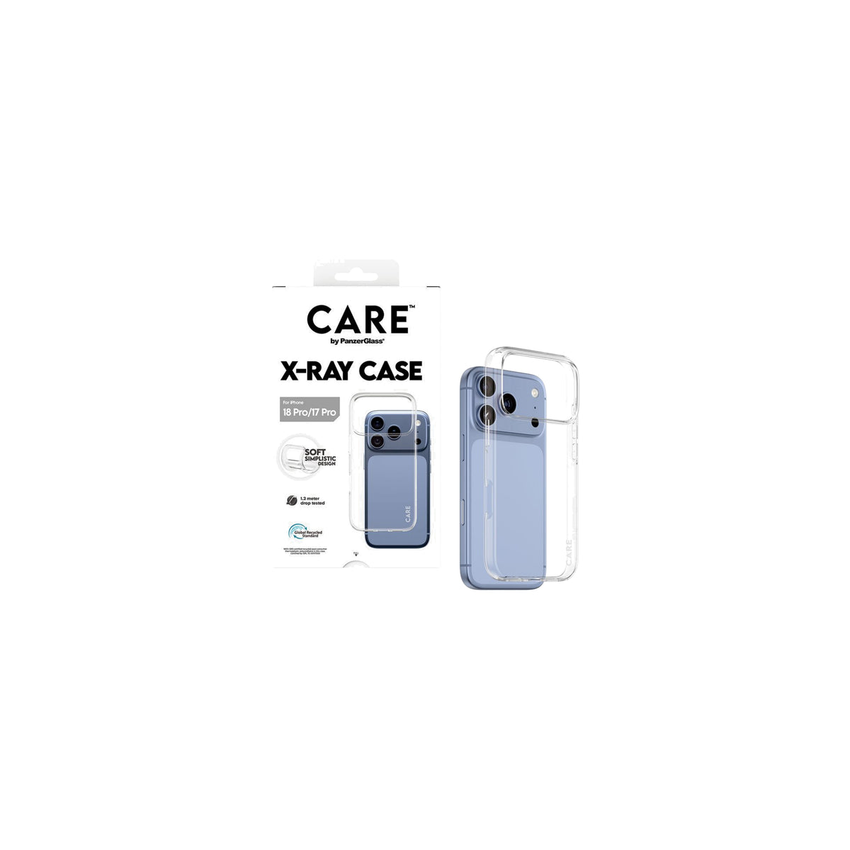 PanzerGlass X-Ray - mobilskal - iPhone 18 Pro / 17 Pro - transparent
