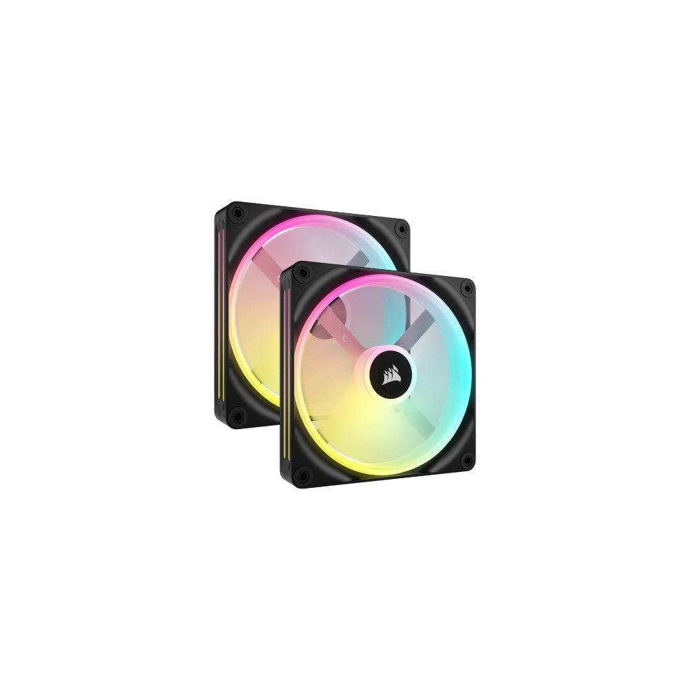 Corsair iCUE Link QX140 RGB 2-Pack 140mm Svart