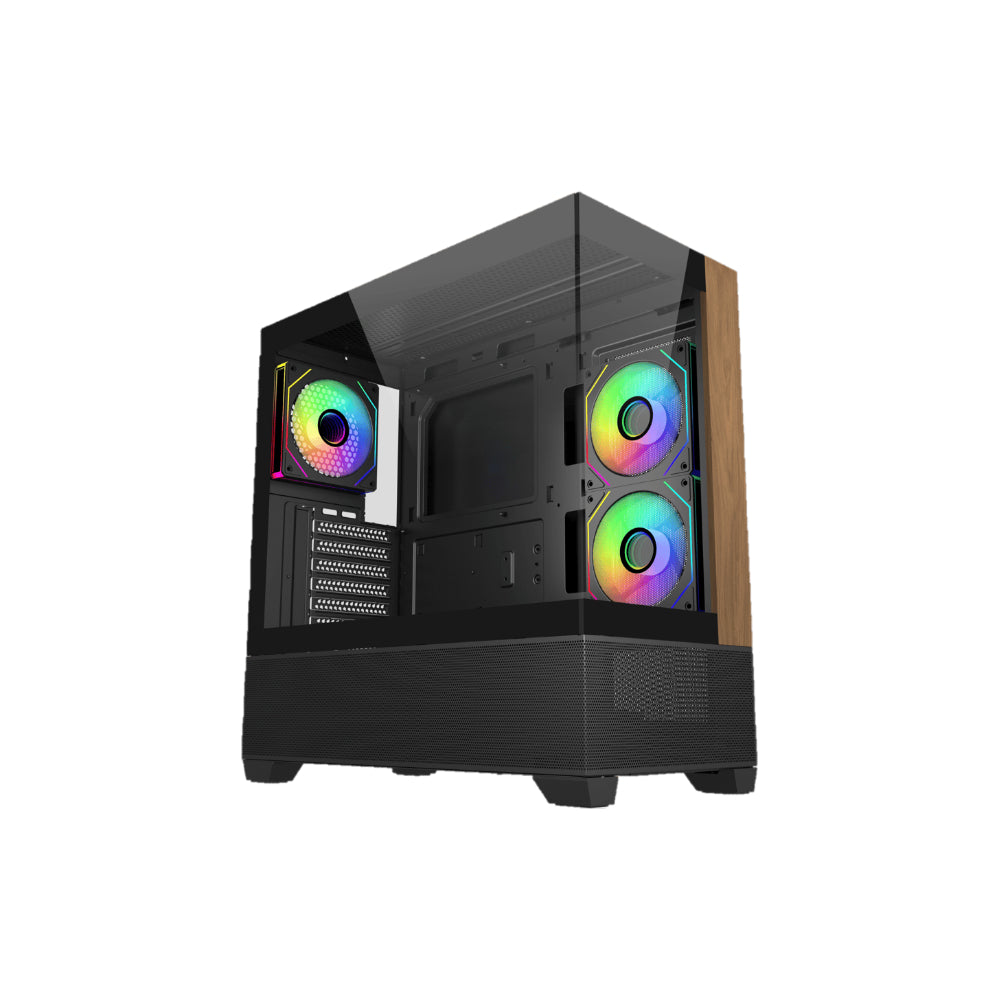 Cooler Master Elite 690 Wood Svart