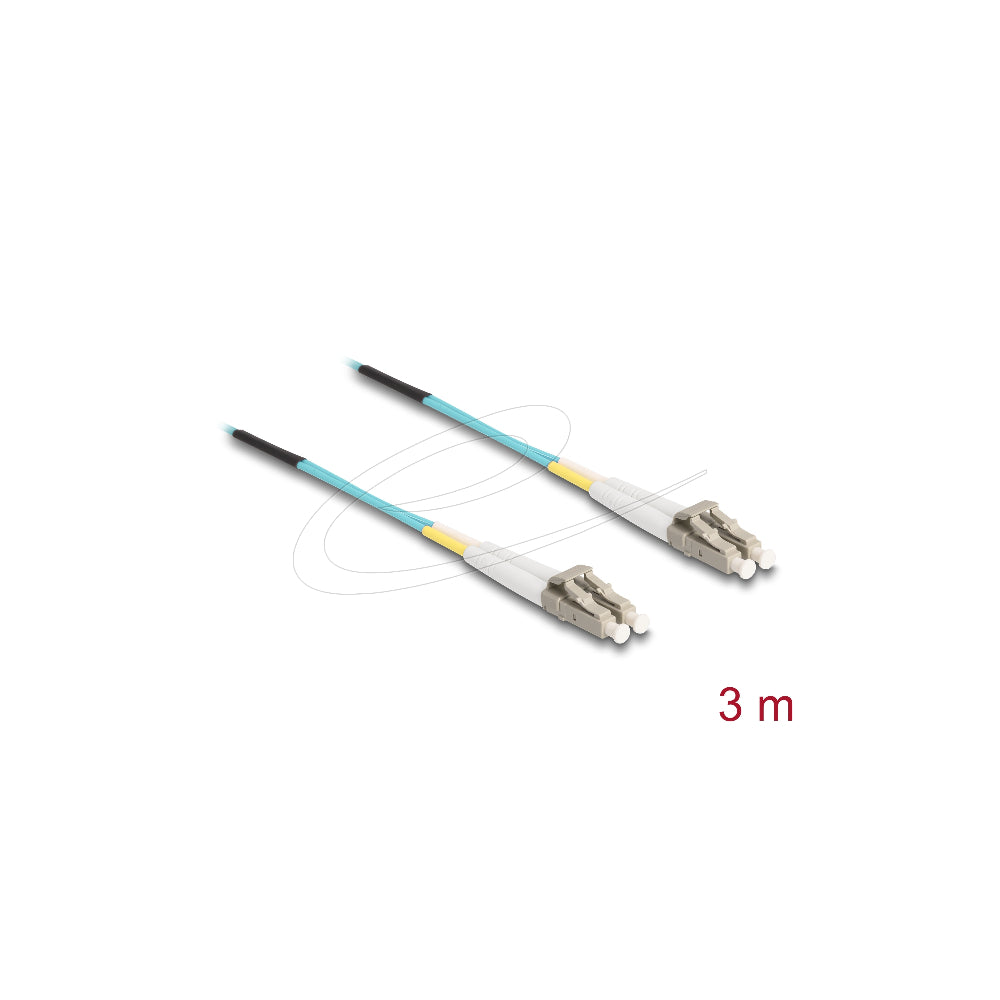DeLOCK fiberkabel OM3 - 3m - Blå