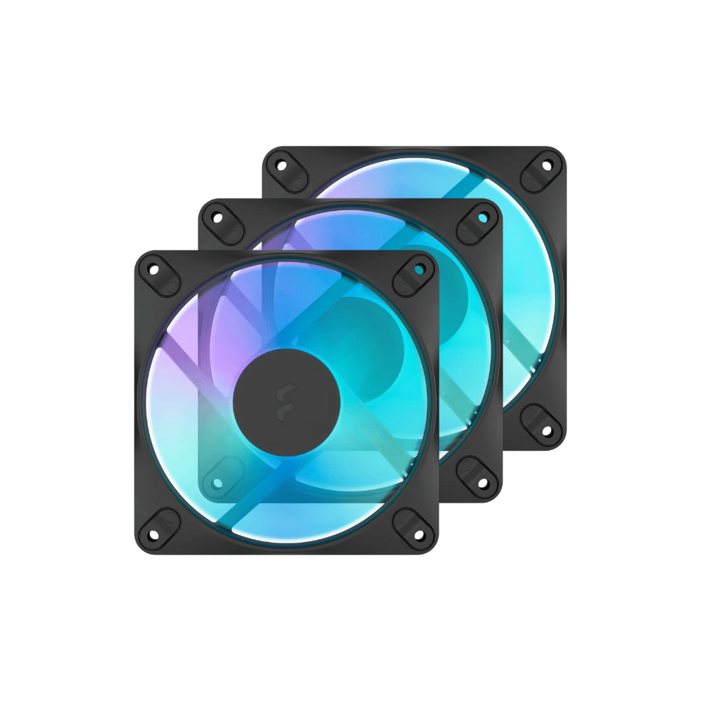 Fractal Design Dynamic 3 12 PWM RGB 3-Pack 140mm Svart